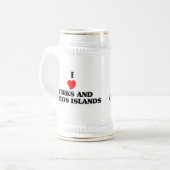 Ik hou van Turken en Caicoseilanden Bierpul (Voorkant links)