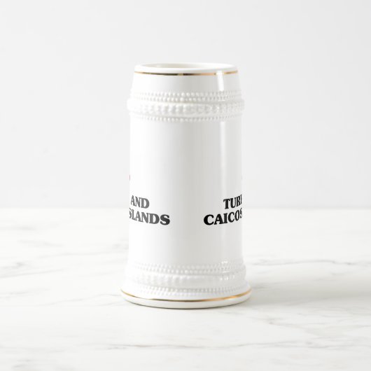 Ik hou van Turken en Caicoseilanden Bierpul (Center)