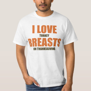 Ik hou van Turkije Breasts on Thanksgiving Funny S T-shirt