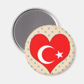 Ik hou van Turkije Magneet (Voorkant / Achterkant)