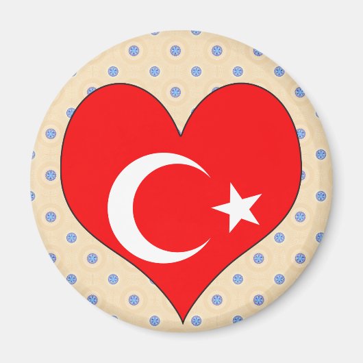 Ik hou van Turkije Magneet (Voorkant)