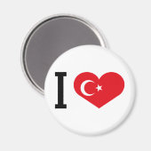 Ik hou van Turkije Magneet (Voorkant / Achterkant)