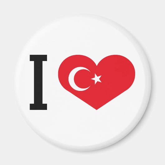 Ik hou van Turkije Magneet (Voorkant)