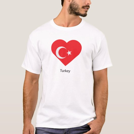 Ik hou van Turkije T-shirt (Voorkant)