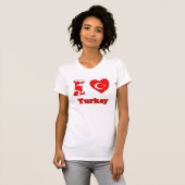 Ik hou van Turkije T-shirt (Voorkant volledig)