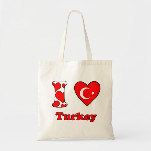 Ik hou van Turkije Tote Bag (Voorkant)