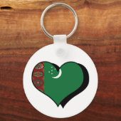 Ik hou van Turkmenistan Sleutelhanger (Voorkant)