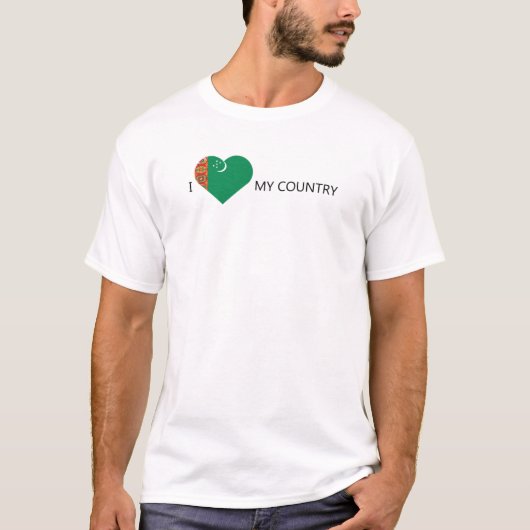 Ik hou van Turkmenistan T-shirt (Voorkant)
