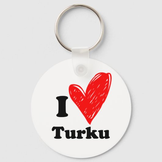 Ik hou van Turku Sleutelhanger (Voorkant)