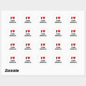 Ik hou van Turn Signals Ronde Sticker (Vel)