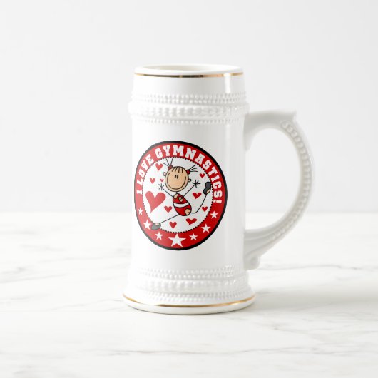 Ik hou van turnen bierpul (Rechts)