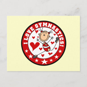 Ik hou van turnen briefkaart