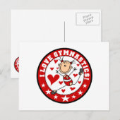 Ik hou van turnen briefkaart (Voorkant / Achterkant)