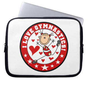 Ik hou van turnen laptop sleeve