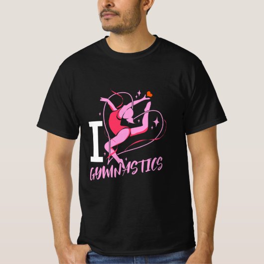 Ik hou van turnen t-shirt (Voorkant)