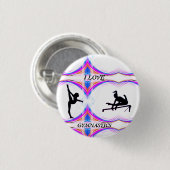Ik hou van turnknop ronde button 3,2 cm (Voorkant /achterkant)