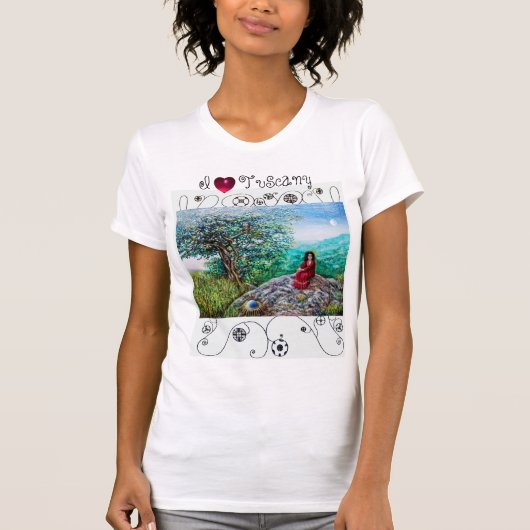 Ik hou van TUSCANY/Dawn in Green Wood en Lady in R T-shirt (Voorkant)