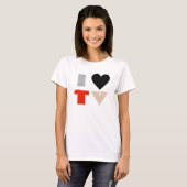 Ik hou van tv t-shirt (Voorkant volledig)