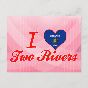 Ik hou van twee rivieren, Wisconsin Briefkaart