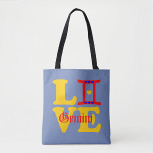 ♊★😍Ik Hou van Tweelingen-Beste-Sterrenbeeld All-O Tote Bag