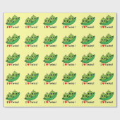 Ik hou van tweelingen: Twee erwten in een peul Cadeaupapier (Vlak)