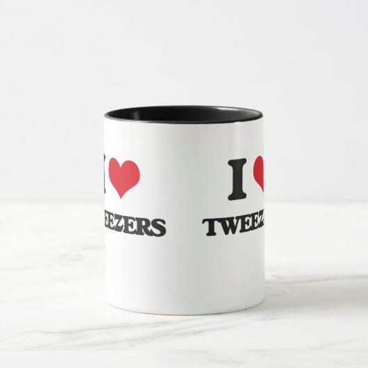 Ik hou van Tweezers Mok (Midden)