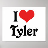 Ik hou van Tyler Poster (Voorkant)