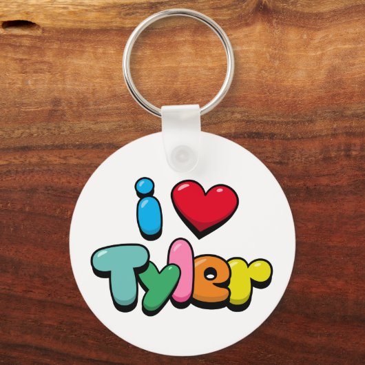 Ik hou van Tyler Sleutelhanger (Achterkant)