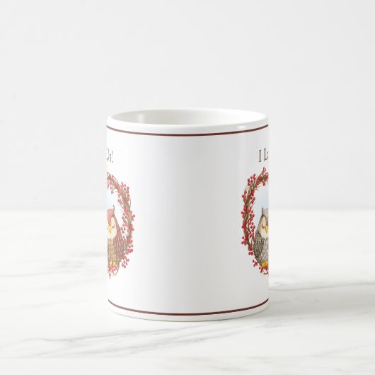 Ik hou van Typografie Woodland Ownership Cute Koffiemok (Center)