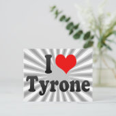 Ik hou van Tyrone Briefkaart (Staand voorkant)