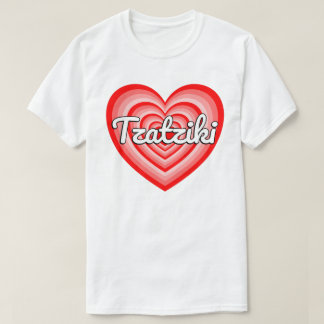 Ik hou van Tzatziki Sauce Heart Funny Greek Food L T-shirt