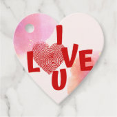 ik hou van u bedankjes labels (Voorkant)