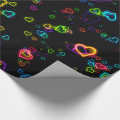 Ik hou van U - Happy Neon Cadeaupapier (Hoek)