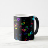 Ik hou van U - Happy Neon Magische Mok (Voorkant rechts)