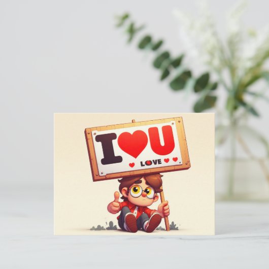 Ik hou van U Kaarten (Staand voorkant)