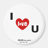 Ik hou van U koelkast magnet (Voorkant)