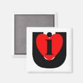 Ik hou van U - Magneet (Voorkant / Achterkant)