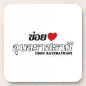 Ik hou van Ubon Ratchathani, Isaan, Thailand Drankjes Onderzetter (Voorkant)