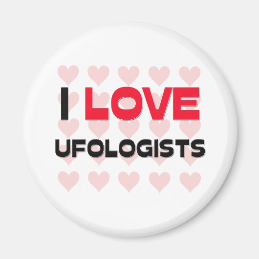 IK HOU VAN UFOLOGEN MAGNEET (Voorkant)