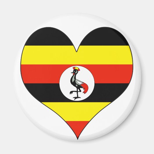 Ik hou van Uganda Magneet (Voorkant)