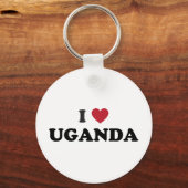 Ik hou van Uganda Sleutelhanger (Voorkant)