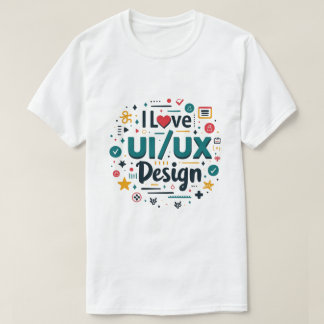 Ik hou van UI UX Design Funny UI UX Designer T-shirt