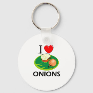 Ik hou van uien sleutelhanger