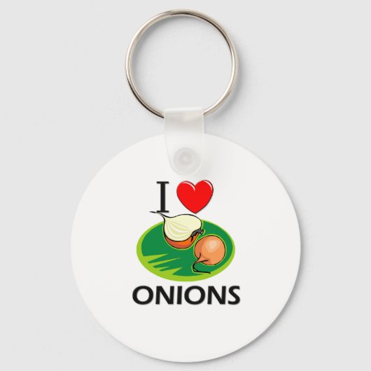 Ik hou van uien sleutelhanger (Voorkant)