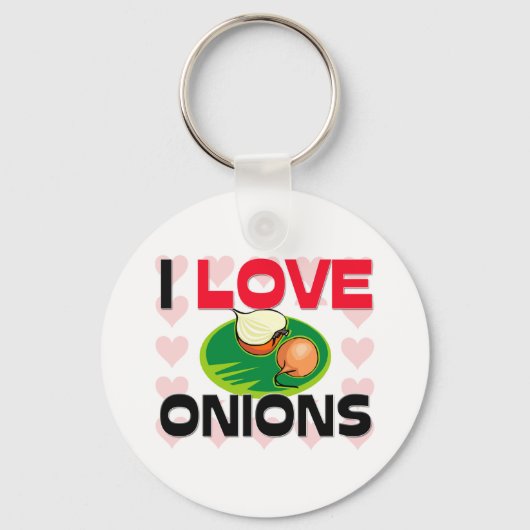 Ik hou van uien sleutelhanger (Voorkant)