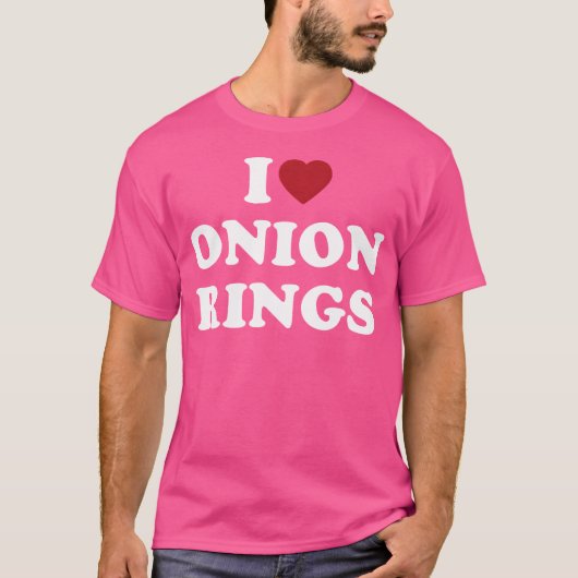 Ik hou van uienringen t-shirt (Voorkant)