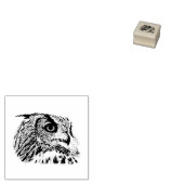 Ik hou van uil rubberstempel (Gestempeld)