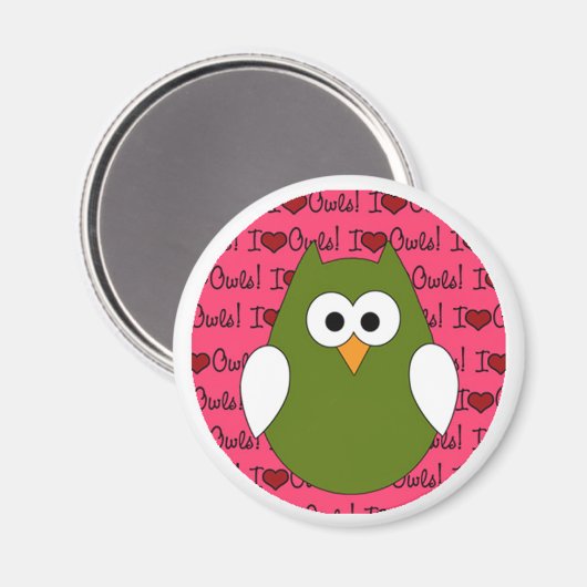 Ik hou van uilen Magneet (Voorkant / Achterkant)