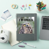 Ik hou van uilen sticker (iPad Cover)