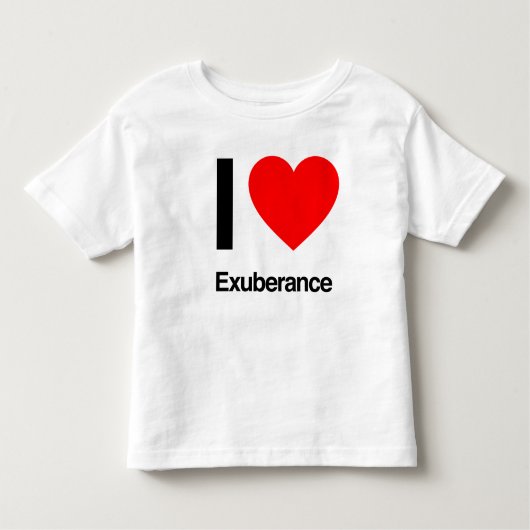 Ik hou van uitbundigheid kinder shirts (Voorkant)